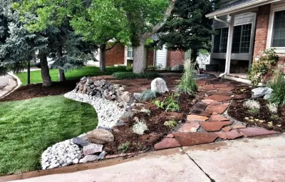 Front Yard Custom Design — Landscape Construction project by HI DEF Landscapes & Design
