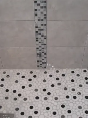 Tile Projects for Clients: Glass, Stainless Steel, Ceramic, and Stone — Interior Design & Decorating project by Michelle Peller White Chochkey's