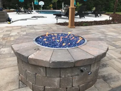 Outdoor Kitchen & Pergola by High Rock Land & Hardscapes