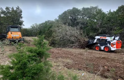 Land Clearing, Cedar Removal — Landscape Construction project by Hill Country Land Improvement