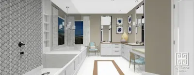 YL Primary Bathroom Renovation — Interior Design & Decorating project by Deisi Vazquez Interiors