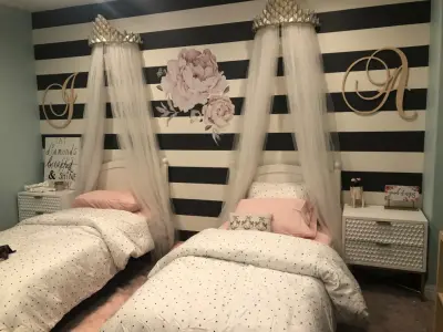 Diva's Youthful Bedroom Transformation — Interior Design & Decorating project by Lavender And Gray Interiors