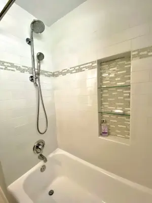 1940s Bungalow Bathroom by Blue Horse Contemporary Design