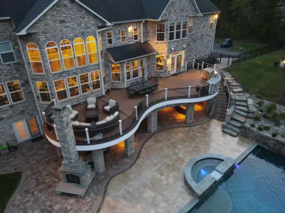 Evergreen Oasis — Landscape Construction project by Holloway Company Inc.