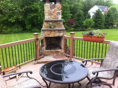 Fireplaces — Landscape Construction project by Holly Days Nursery & Landscaping in Ambler