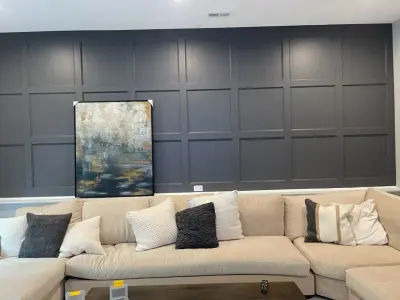 Accent Wall Style for Lower Levels by Interiors821, LLC