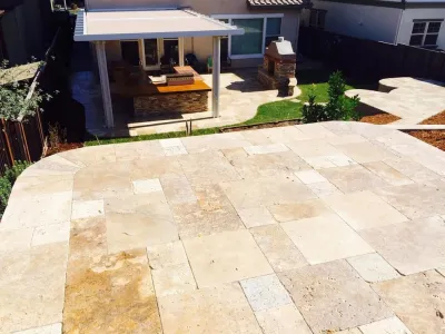 The Travertine Experience: San Ramon, CA — Landscape Construction project by Home & Garden Construction Group