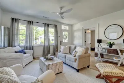 Contemporary Cottage Farmhouse in the City by Porchlight Interiors LLC
