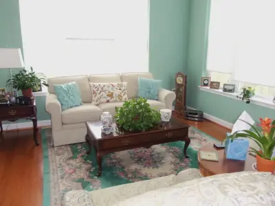 Revamped living area using current furnishings by House To Home
