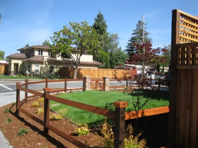 Front & Backyard with Play Area & Custom Carpentry by Hortus Design Sustainable Landscapes