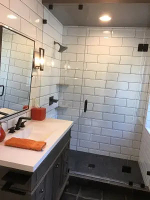 Aviation-Themed Bathroom Expansion by Unique Ambiance LLC