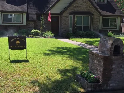 New Sprinkler System & Landscape - Briar Village by Houston Landscape Pros