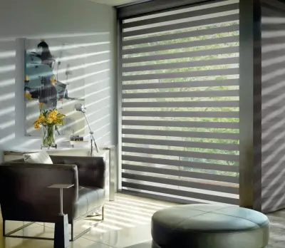 Striped Blinds by Debbie Fornoff Interior Design And Draperies