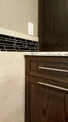 Barnes Restroom Renovation by Karen Boyer Designs