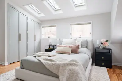 Barron Residence Main Bedroom and Bathroom — Interior Design & Decorating project by The Berri Box