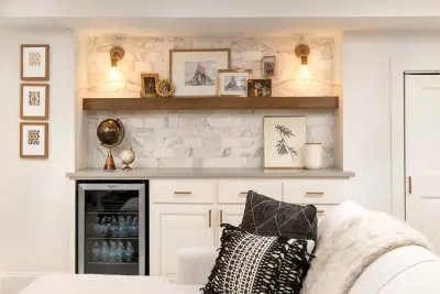 Basement Renovation by Mary Best Designs