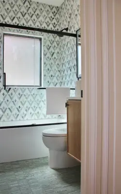 Restroom Design — Interior Design & Decorating project by SNS Interiors LLC