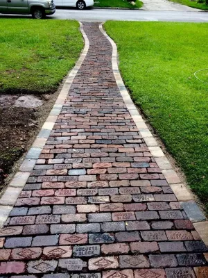 Vintage Brick Walkway — Landscape Construction project by Hyer Quality Hardscape & Landscape