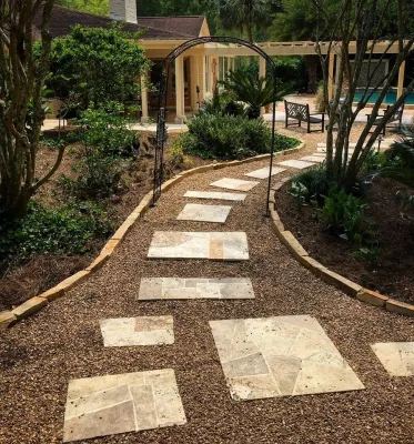 Patio and Walkway by Hyer Quality Hardscape & Landscape