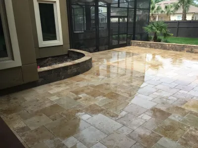 Backyard Patio Pavers — Landscape Construction project by Hyer Quality Hardscape & Landscape in Gainesville