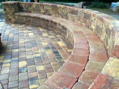 Fire Pit with Seating — Landscape Construction project by Hyer Quality Hardscape & Landscape in Gainesville