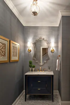 Elegant Powder Space by Staging Spaces And Design