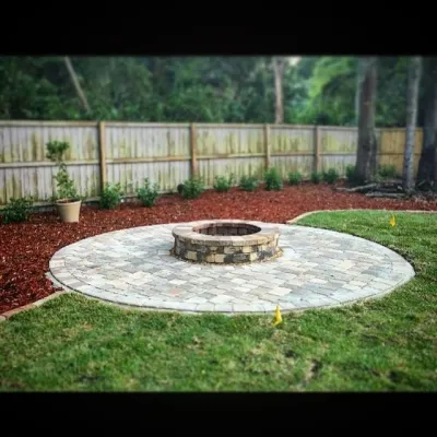 Backyard Fire Pit and Patio — Landscape Construction project by Hyer Quality Hardscape & Landscape