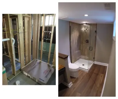 Restrooms — Interior Design & Decorating project by Union Furniture And Flooring