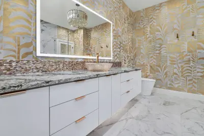 Restrooms — Interior Design & Decorating project by Jana Ward Interiors