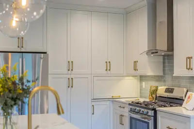 Lovely Luminous Azure Kitchen — Interior Design & Decorating project by Studio Saint Marie