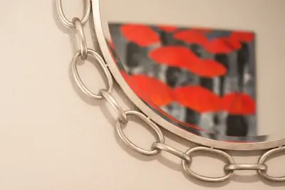 Crimson and Charcoal Guest Room — Interior Design & Decorating project by Teresa M. Morgan, ASID