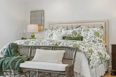Green-Themed Bedroom by Michelle McKoy Designs