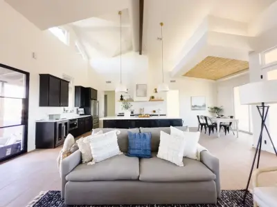 Dark Cloud Kitchen and Lounge — Interior Design & Decorating project by Saguaro Home Design