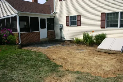 Patio install by Indian Run Landscaping II, LLC