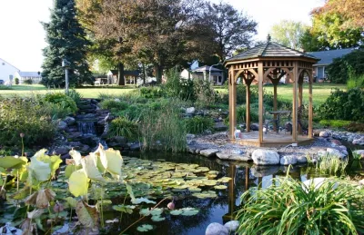 Pond 2 — Landscape Construction project by Indian Run Landscaping II, LLC