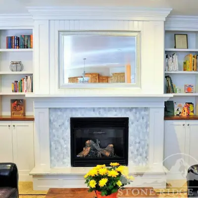 Fireplace Surrounds — Custom Cabinets & Cabinetry project by Stone Ridge Cabinets