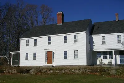 Entrance with side windows in 18th century residence — Custom Cabinets & Cabinetry project by Butler Restorations LLC