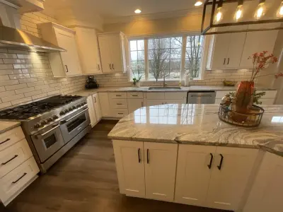 2022 Kitchen Transformation of the Year by US Cabinet Depot — Custom Cabinets & Cabinetry project by Bliss Cabinets