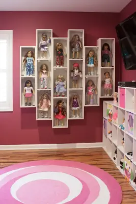 American Girl Doll Showcase Cases by Rylex Custom Cabinetry And Closets