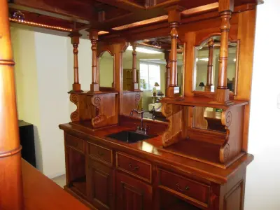 Underground Pub — Custom Cabinets & Cabinetry project by Wentico Company