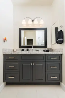 Bathing Experience — Custom Cabinets & Cabinetry project by Classy Closets