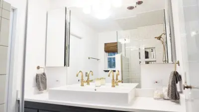 Subway Tile Bathroom Renovation and Design — Custom Cabinets & Cabinetry project by Baths And Rooms By Denise