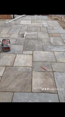 Natural Bluestone Patio — Landscape Construction project by Integrity Construction & Landscaping
