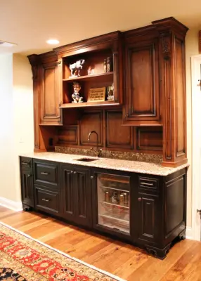 Home Bar Cabinet Solutions — Custom Cabinets & Cabinetry project by Fehrenbacher Cabinets Inc