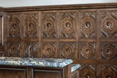 Personalized Engraved Game Room Bar — Custom Cabinets & Cabinetry project by Carved Custom Cabinets