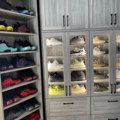 Luxury Footwear Storage — Custom Cabinets & Cabinetry project by Classy Closets