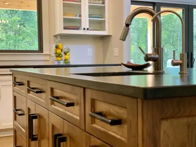 Shaker Kitchen without Frames — Custom Cabinets & Cabinetry project by Kline Cabinetmakers, LLC