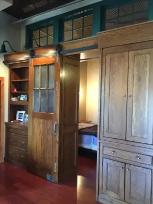 Gallun Tannery Apartment — Custom Cabinets & Cabinetry project by Tad Hellmann Design