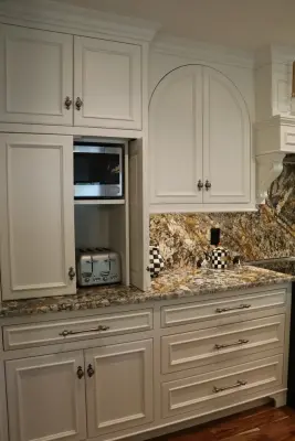 Monochrome Kitchen Renovation by Jennifer Scales of Y Factor Studio — Custom Cabinets & Cabinetry project by Fehrenbacher Cabinets Inc