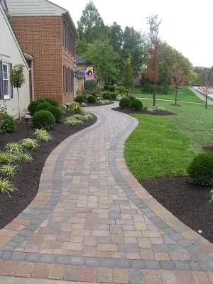 Walkway Hardscaping Project — Landscape Construction project by J.R. Thomas Landscaping, Inc.